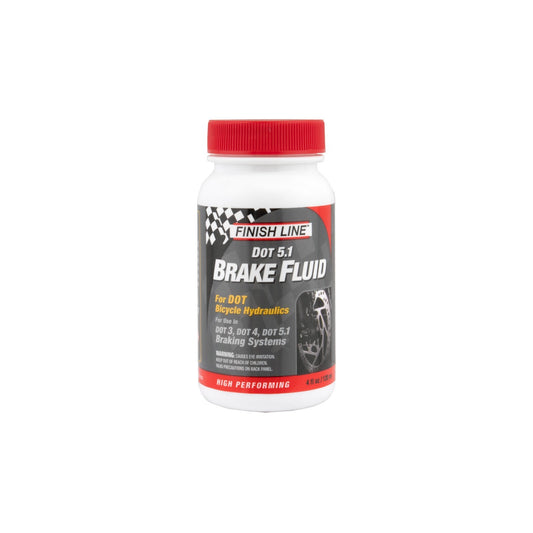 Finish Line DOT 5.1 Brake Fluid - 4oz Bicycle Hydraulic Brake Fluid