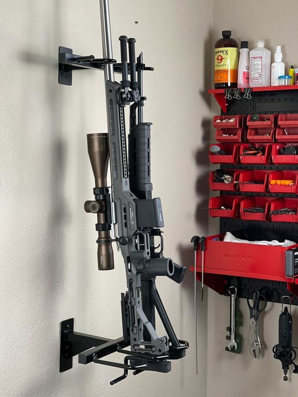 Heavy Duty Wall Mount Gun Rack for Rifles and Shotguns - Steel