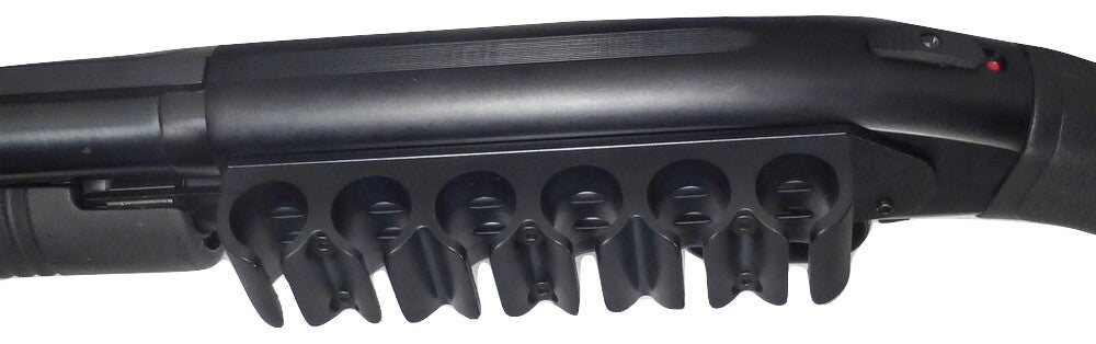 Remington Shotgun Shell Carrier Aluminum Polymer Side Saddle - Fits 870 & 1100