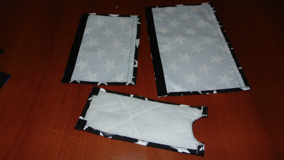BMX Bike Pad Set Handlebar Top Tube Foam Protective Covers - Black
