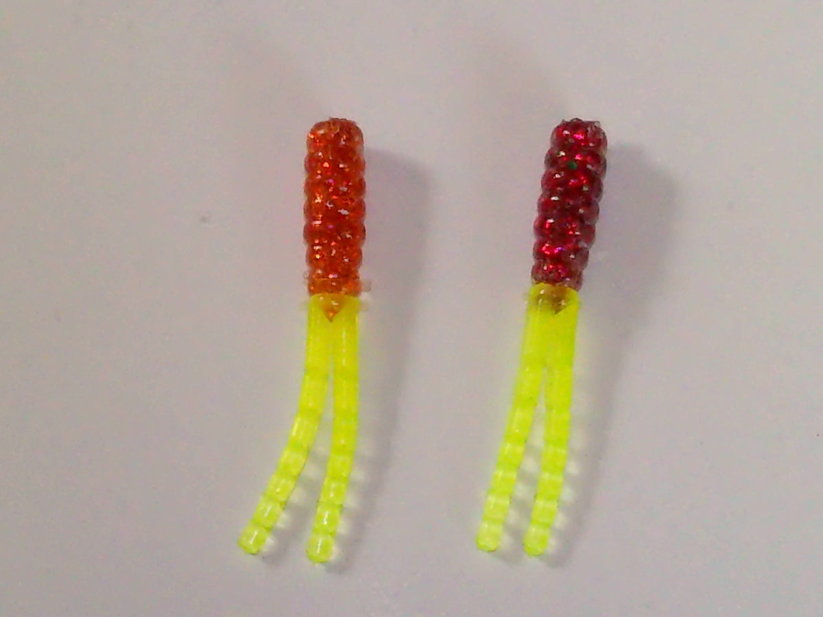 Soft Plastic Fishing Lures Set - 75-2 Inch Crappie Spin Grubs Multiple Colors