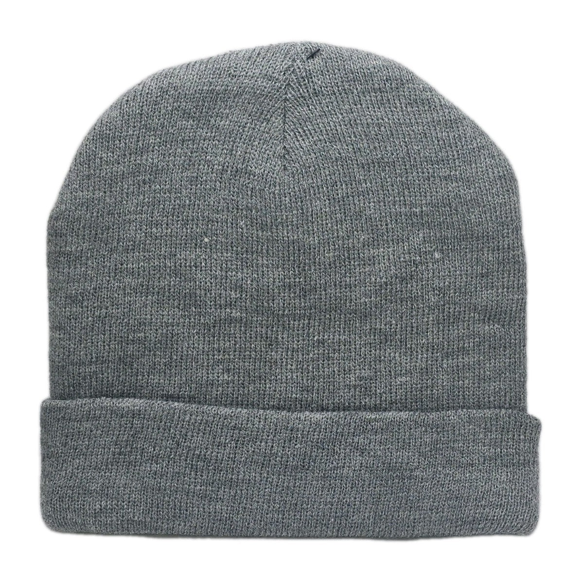 Gray Double Layer Knit Beanie with 3M Thinsulate Insulation - Unisex Winter Hat