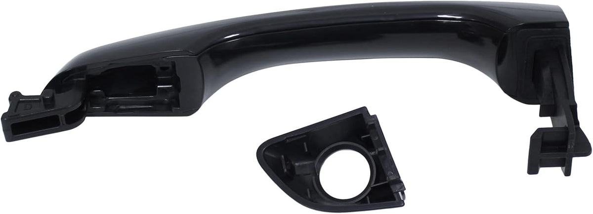 Front Left Black Exterior Door Handle and Lock Cylinder Kit for Hyundai Elantra