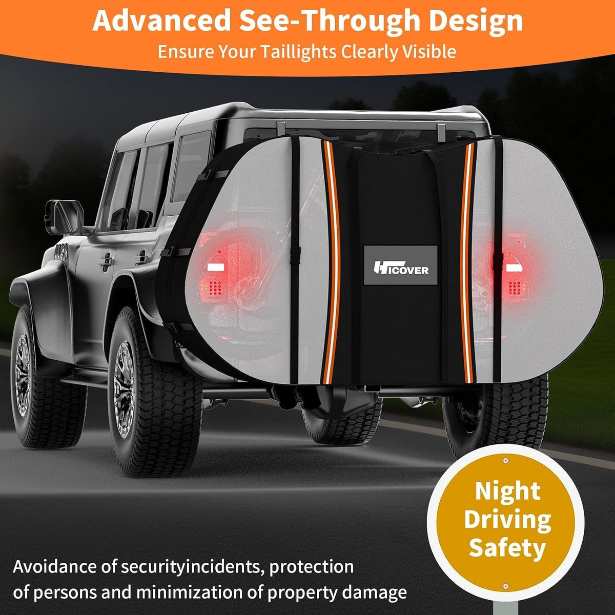 Heavy Duty Waterproof Bike Cover for 2 Bikes on Car Hitch Transport
