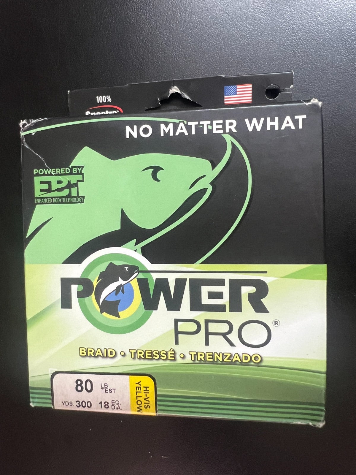 Power Pro Spectra Braid Fishing Line 80 lb 300 Yards High Vis Yellow