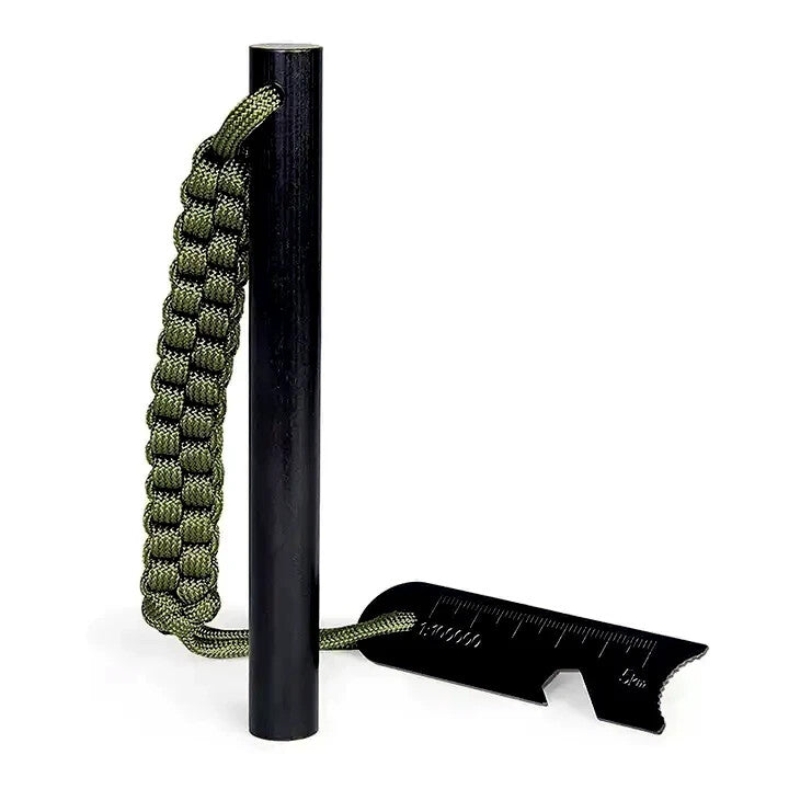 Heavy Duty Ferro Rod Fire Starter with Paracord Survival Kit - Multiple Variants