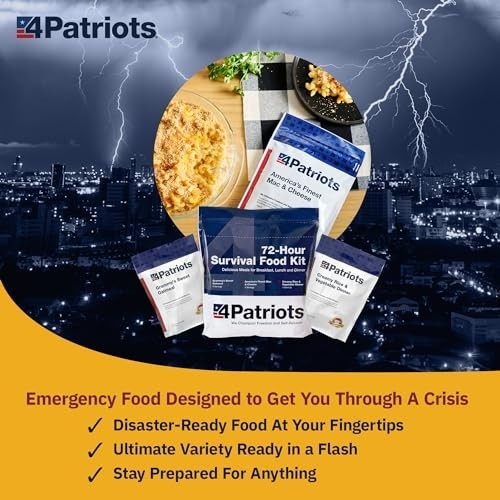 72-Hour Emergency Survival Food Kit with 25-Year Shelf Life, 20 Servings