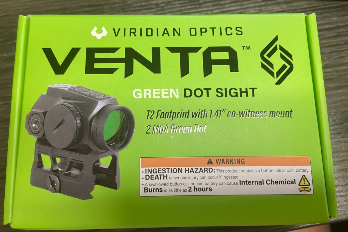 Green Dot Sight 1x20mm 3 MOA for Rifles Waterproof Aluminum Optic