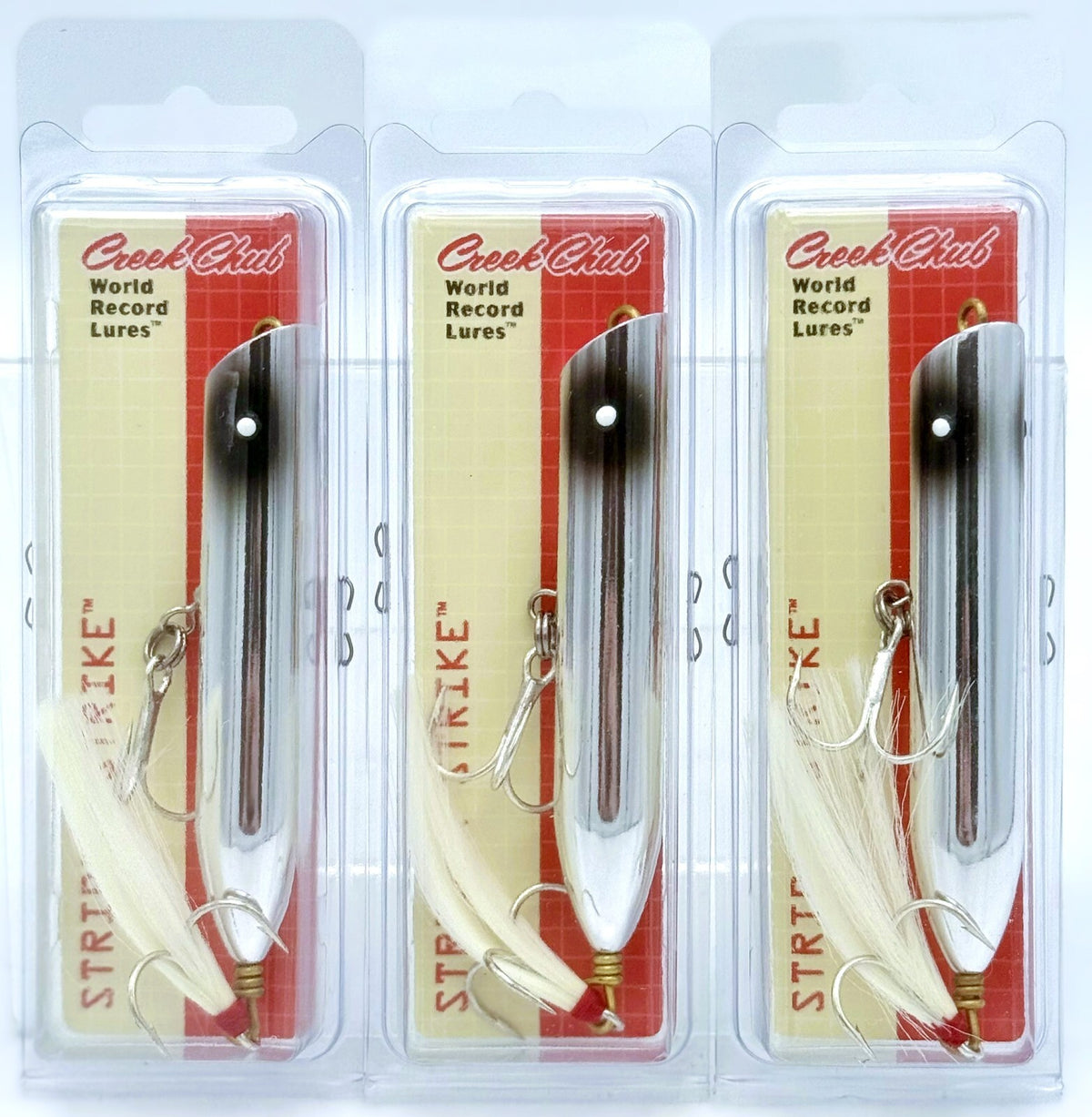 Fishing Lure Set of 3 – Creek Chub Striper Strike I2500PBFL 3.5-Inch, 3/4 Oz Metallic