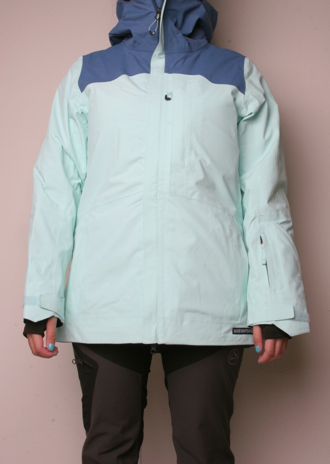 Women Glacier Gore-Tex Snowboard Jacket Seaglass Insulated Ski Coat