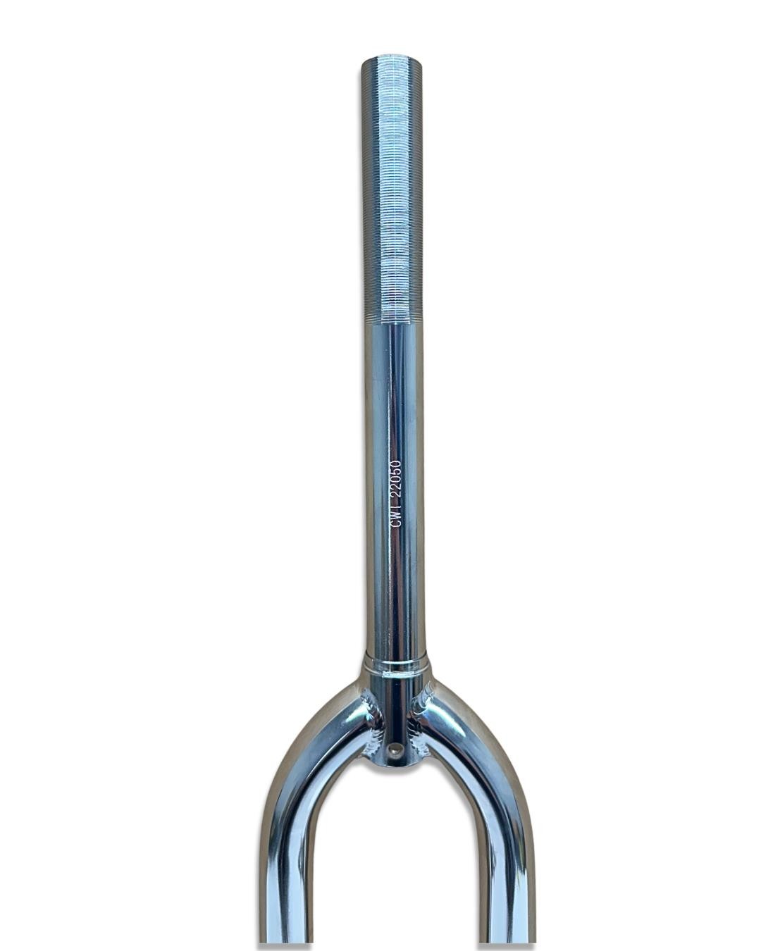 700c Chrome Steel Bike Fork with V-Brake & 100mm QR for Retro & Hybrid Bikes