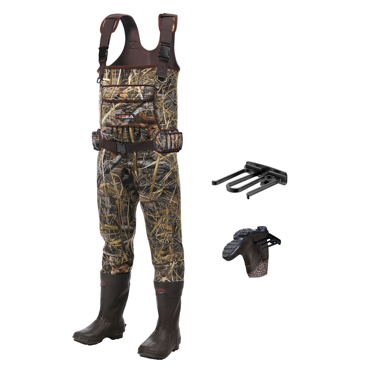 Waterproof Neoprene Chest Waders for Hunting and Fishing - Insulated 600G Bootfoot