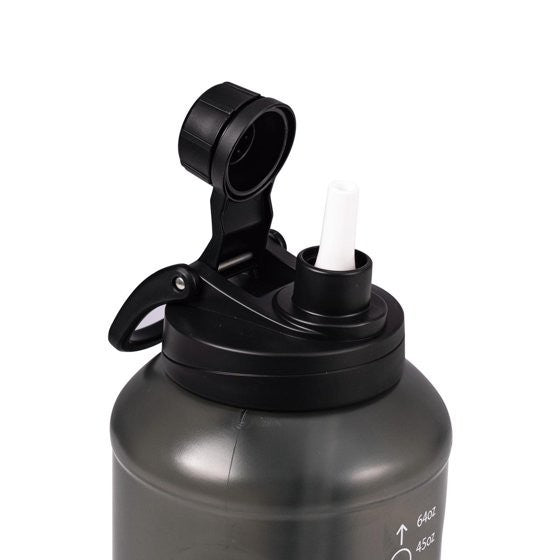 Reusable 64 oz Water Bottle with Straw and Chug Lid - Pack of 2
