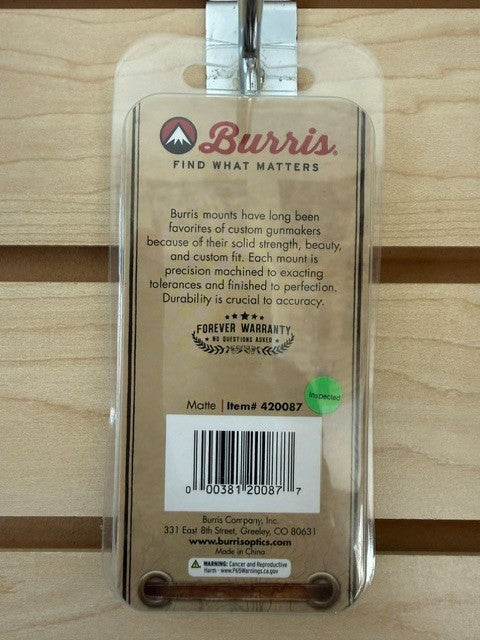 High Height 1-Inch Steel Weaver-Style Zee Rings for Rifles - Matte Black