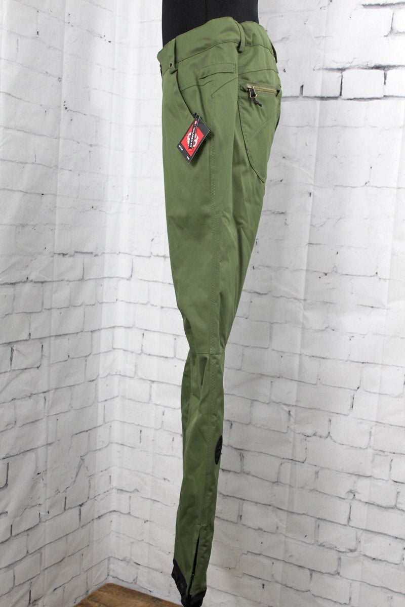 686 Women's Crystal Shell Snowboard Pants - Surplus Green, Small