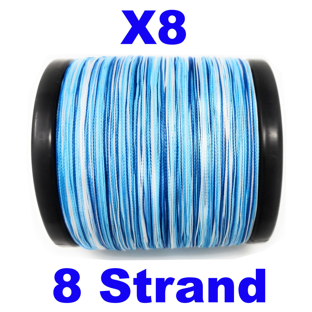 Braided Fishing Line - Saltwater & Freshwater High-Strength, Hi Vis, Multiple Sizes