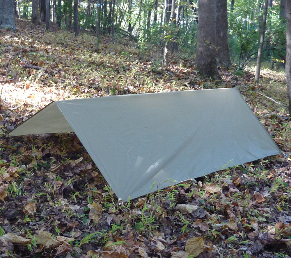 Ultralight Coyote RipStop Nylon Tarp for Camping & Backpacking Shelter