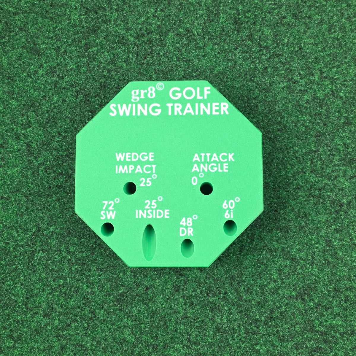 Compact Golf Swing Trainer with Alignment Stick - Weighted & Adjustable for Left/Right Hand
