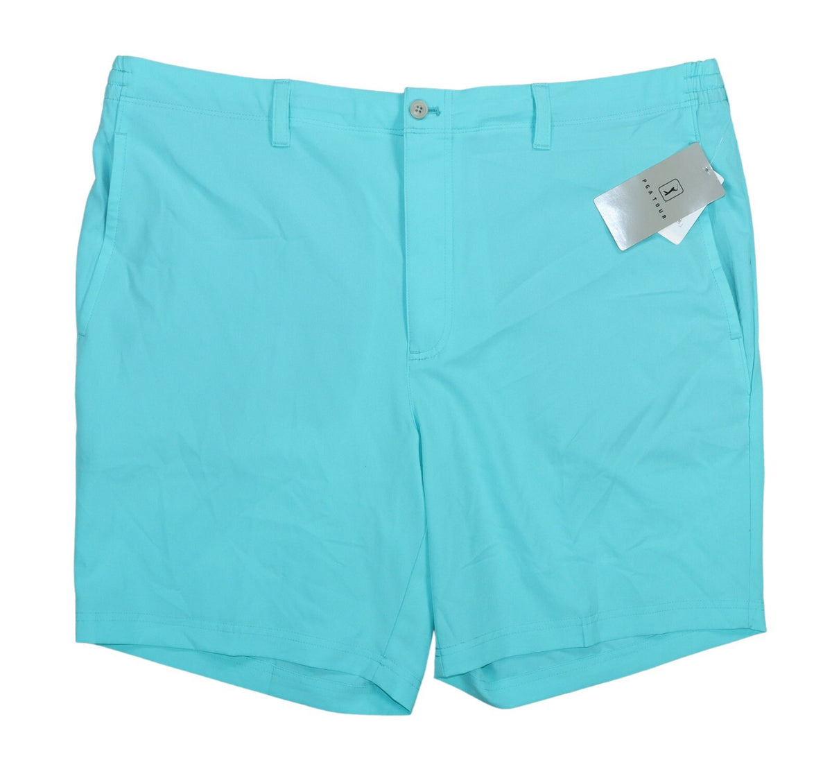 Men's Golf Shorts 8-Inch Performance Drawstring Flat Front Solid Color