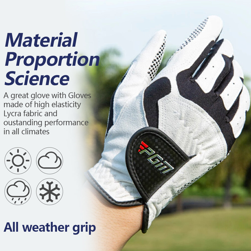 Men's All Weather Golf Gloves Pack of 1/3/5 - Breathable, Non-Slip Grip
