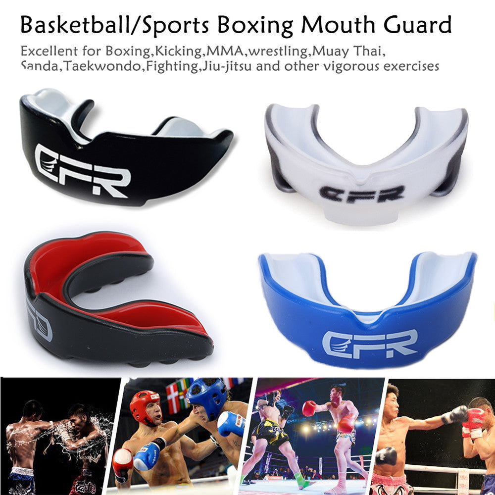 Gel Mouth Guard Case for Teeth Grinding Boxing MMA Sports Kids Adults