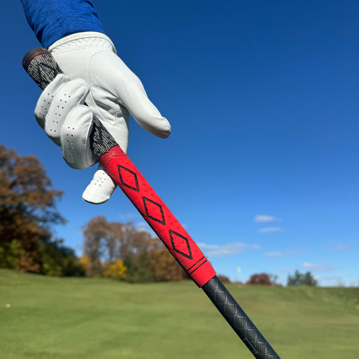 Golf Grip Set Hybrid Diamond Pebble Rubber Cord Control Moisture