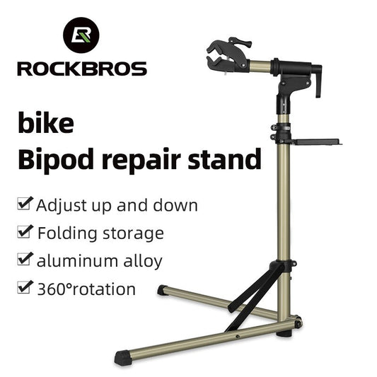 Lightweight Bicycle Repair Stand with Height Adjustment & Folding Design