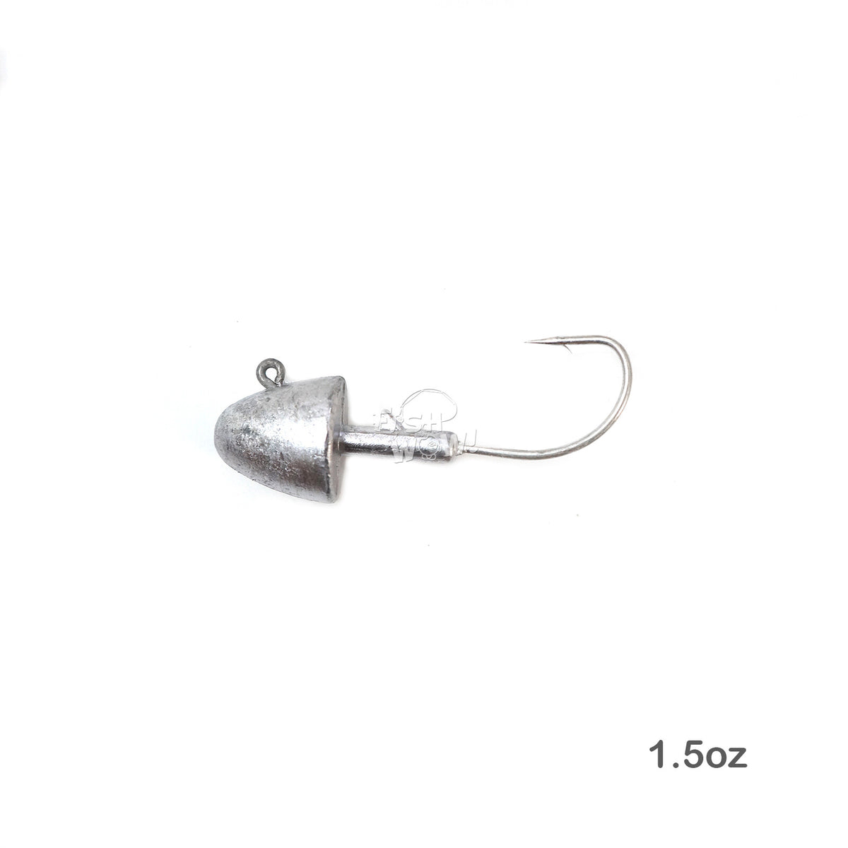 Unpainted 1.5oz Bullet Jig Head for Fish Soft Baits - Multiple Count Options