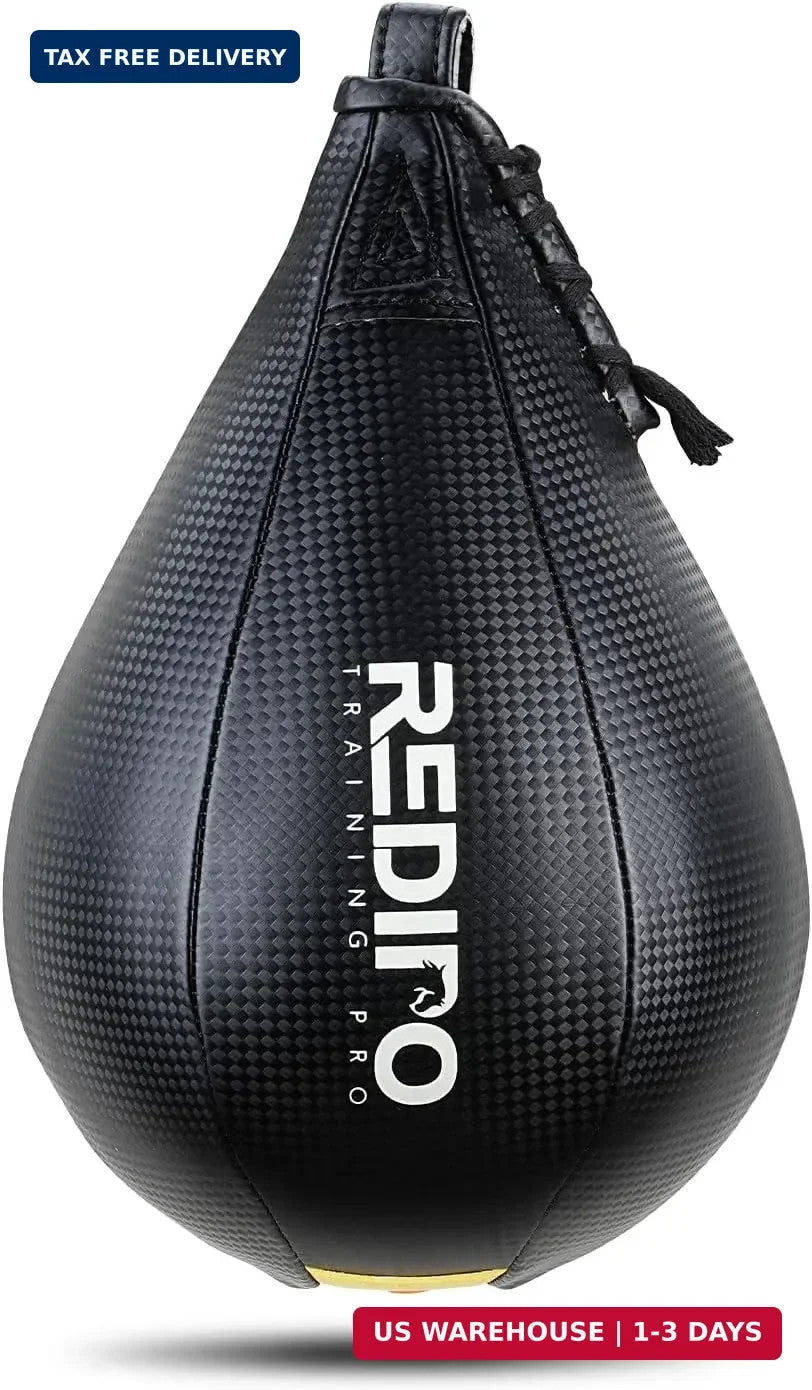 Heavy Duty PU Leather Speed Bag for Boxing Training - Hanging Speed Punching Ball