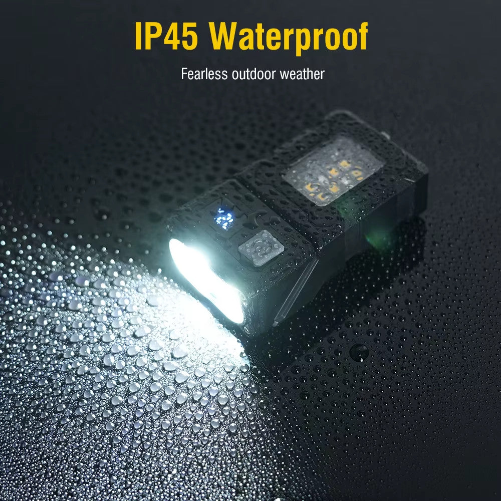 Mini USB Rechargeable LED Work Light with COB & SMD LEDs, Waterproof, Portable Torch