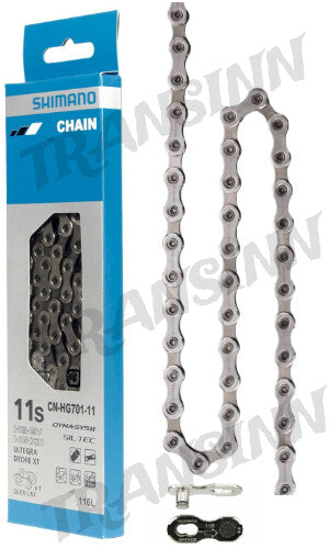 Shimano 11-Speed Bike Chain CN-HG701-11 116 Links with Quick Link - Silver