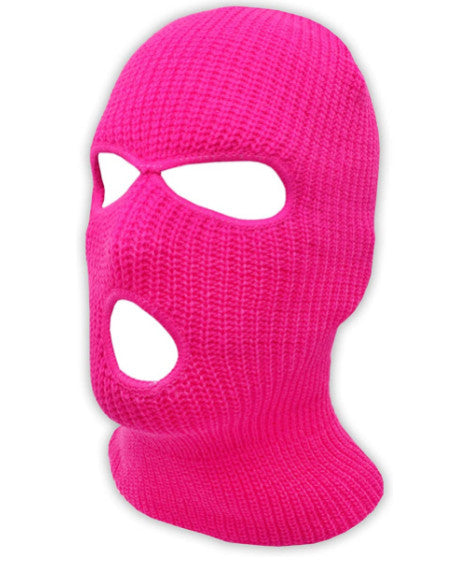 Full Face Ski Mask Winter Balaclava Hat Tactical 3 Hole Knitted Mask