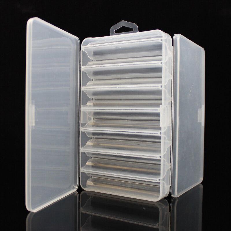 Double Side Fishing Tackle Box with 14 Compartments for Lures and Hooks