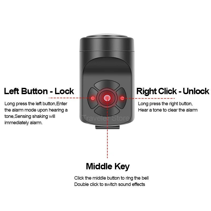 Super Loud Bicycle Horn with USB Charge for Mountain and MTB Bikes