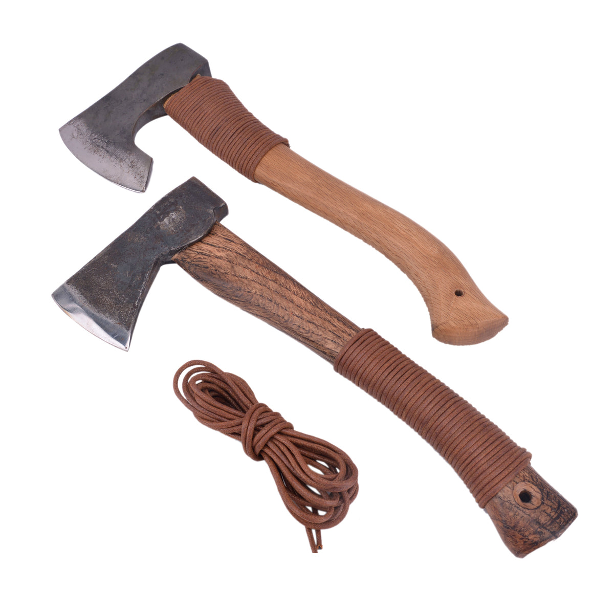 Leather Axe Handle Wrap Protector - Genuine Vegetable Tanned Full Grain Cord
