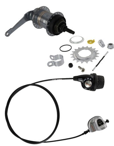 3-Speed Bicycle Hub Set for Rear Wheel - Shimano Nexus Internal Gear