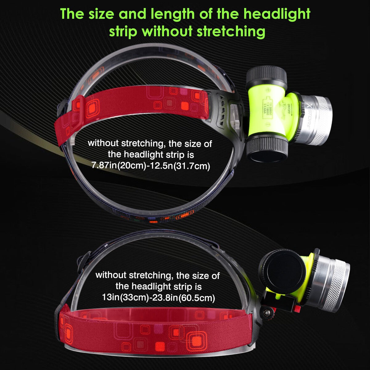 Waterproof LED Headlamp for Diving - Underwater Torch 262ft Depth, Adjustable & Detachable Design