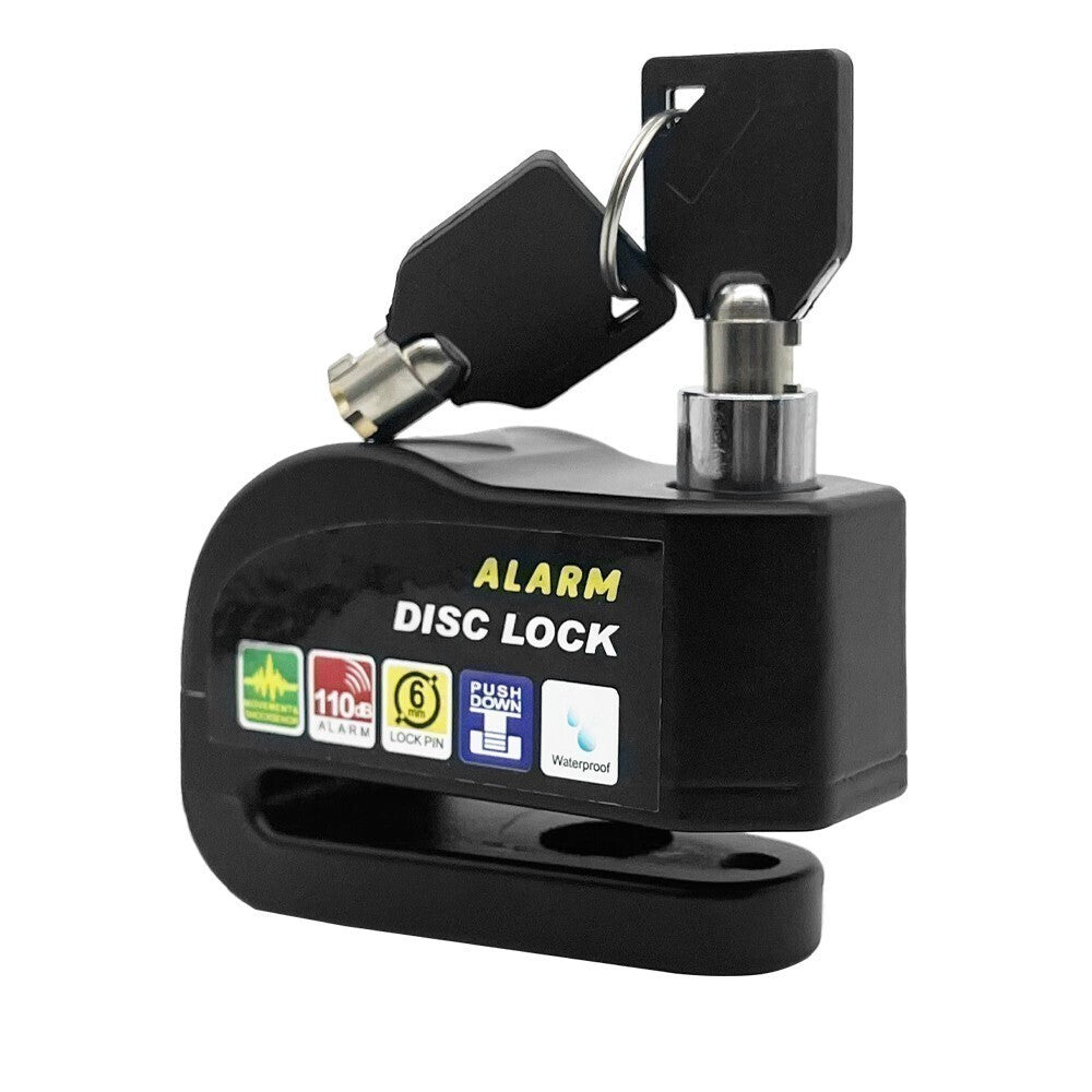 Motorcycle Disc Brake Lock with Loud Alarm Anti-Theft Security