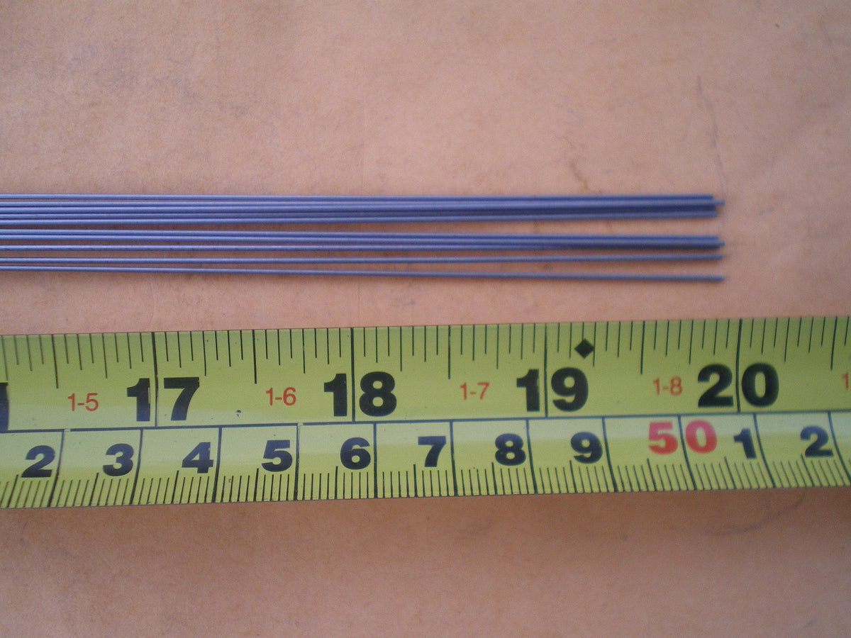 25 Pieces Stainless Steel Fishing Lure Shaft Wire 0.051 x 20 Inches Long