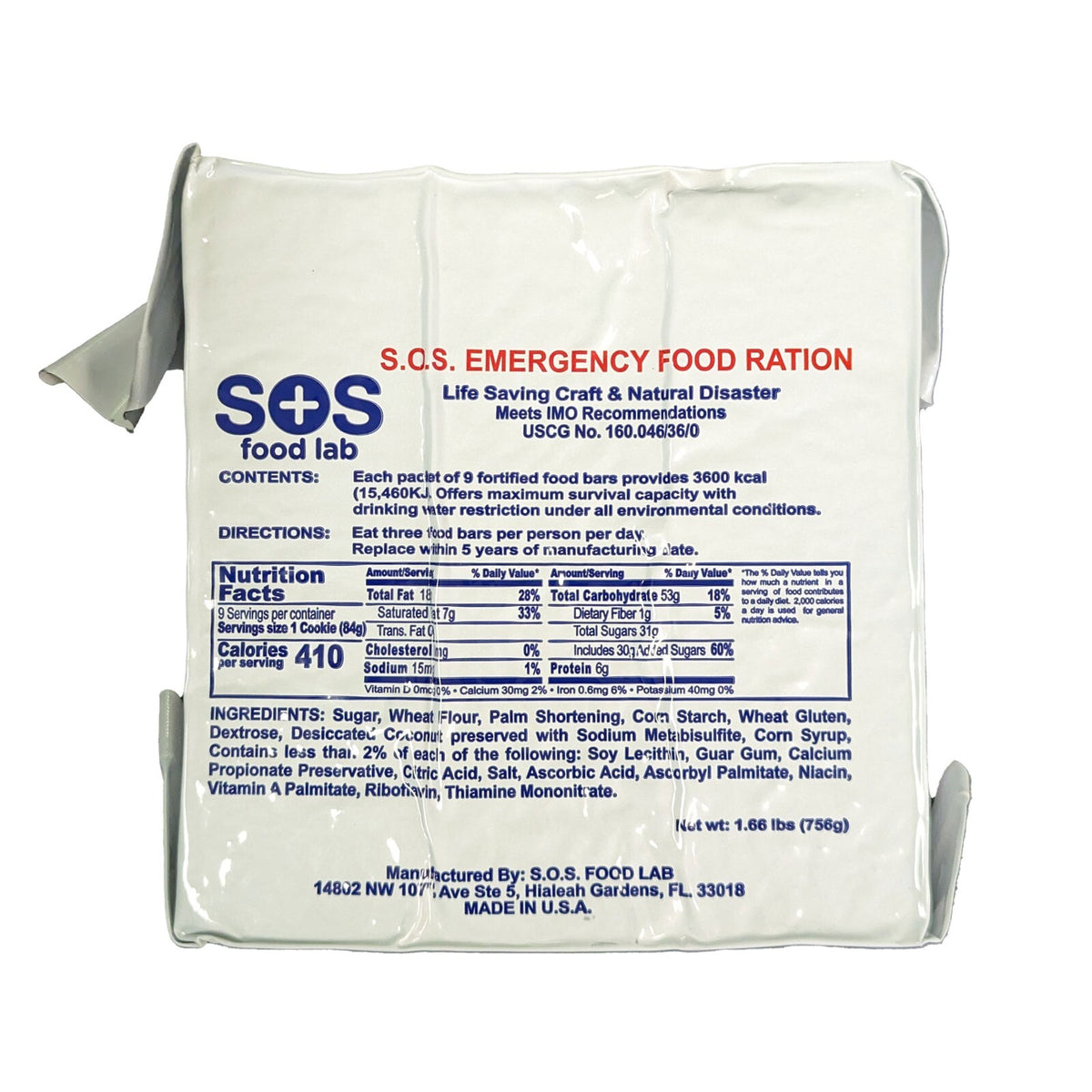 72-Hour Emergency Survival Kit with Food Water Shelter