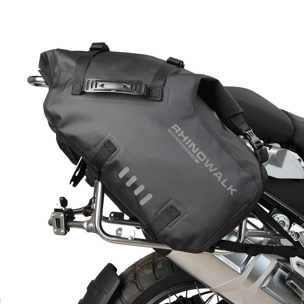Motorcycle Waterproof Double Side Bag 18L/28L/48L Universal Black