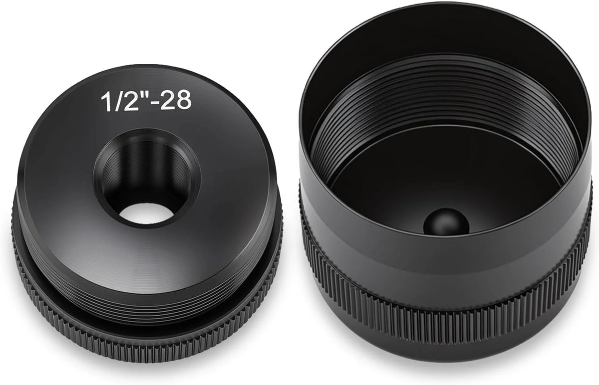 1/2-Inch-28 Threaded Aluminum End Cap for Standard D Cell Flashlights