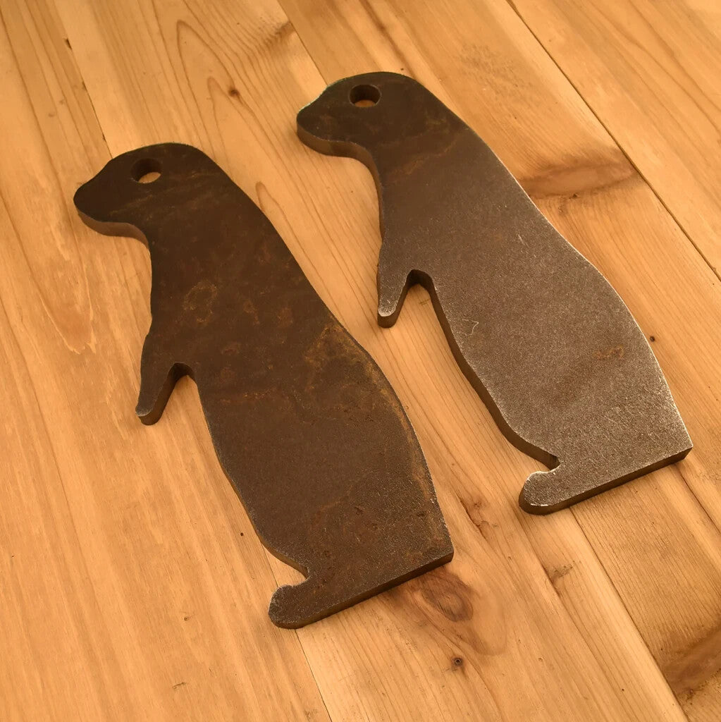 1/2-Inch AR500 Steel Shooting Targets Set of Two - 4x11 Inch Prairie Dog