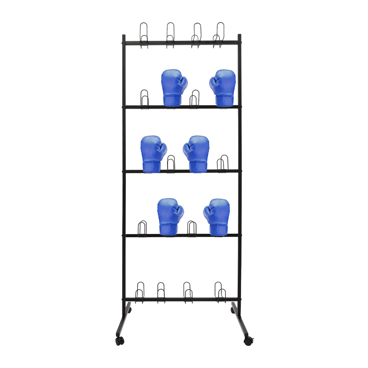 Boxing Glove Drying Rack with Wheels - Steel Storage Stand for Gym Equipment