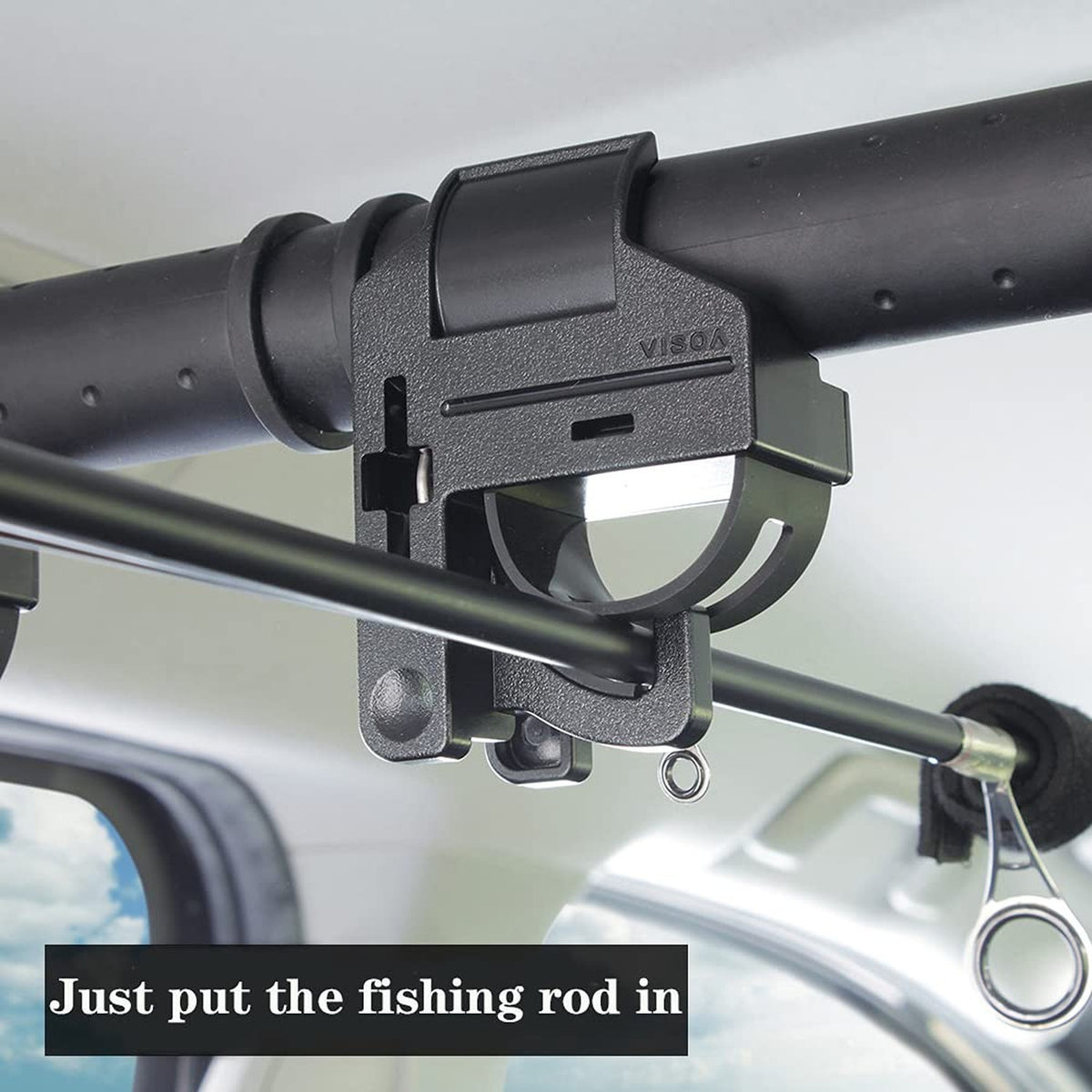 Heavy Duty Car Fishing Rod Holder Adjustable 35-57 Inch for SUV Van Truck
