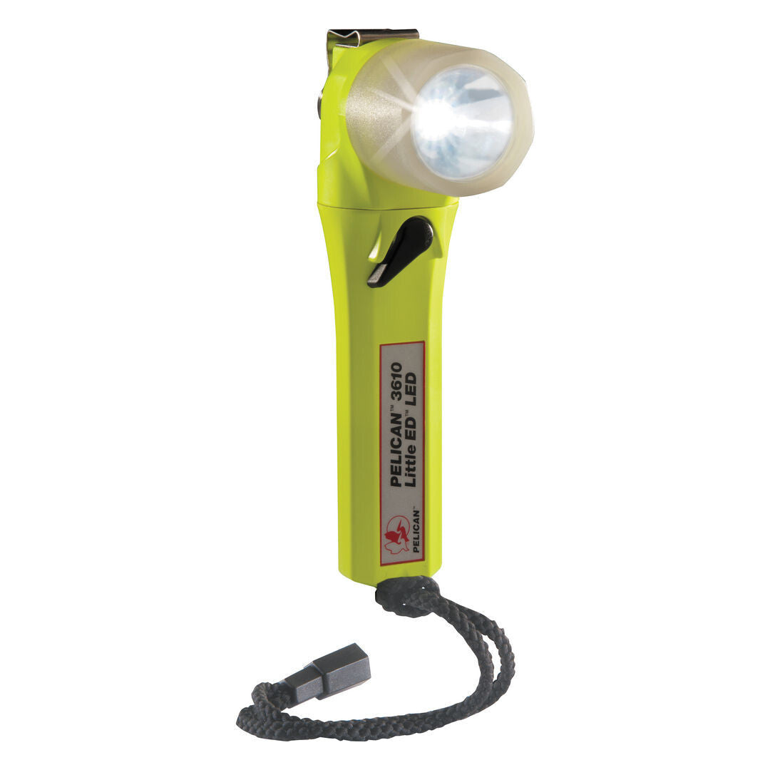 Pelican 3610 Little ED 183 Lumen LED Flashlight with Yellow PhotoLuminescent Shroud