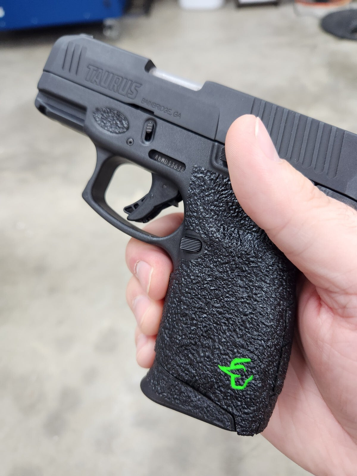 Sandpaper Gun Grip Enhancement for Taurus G3C - Improved Control & Comfort