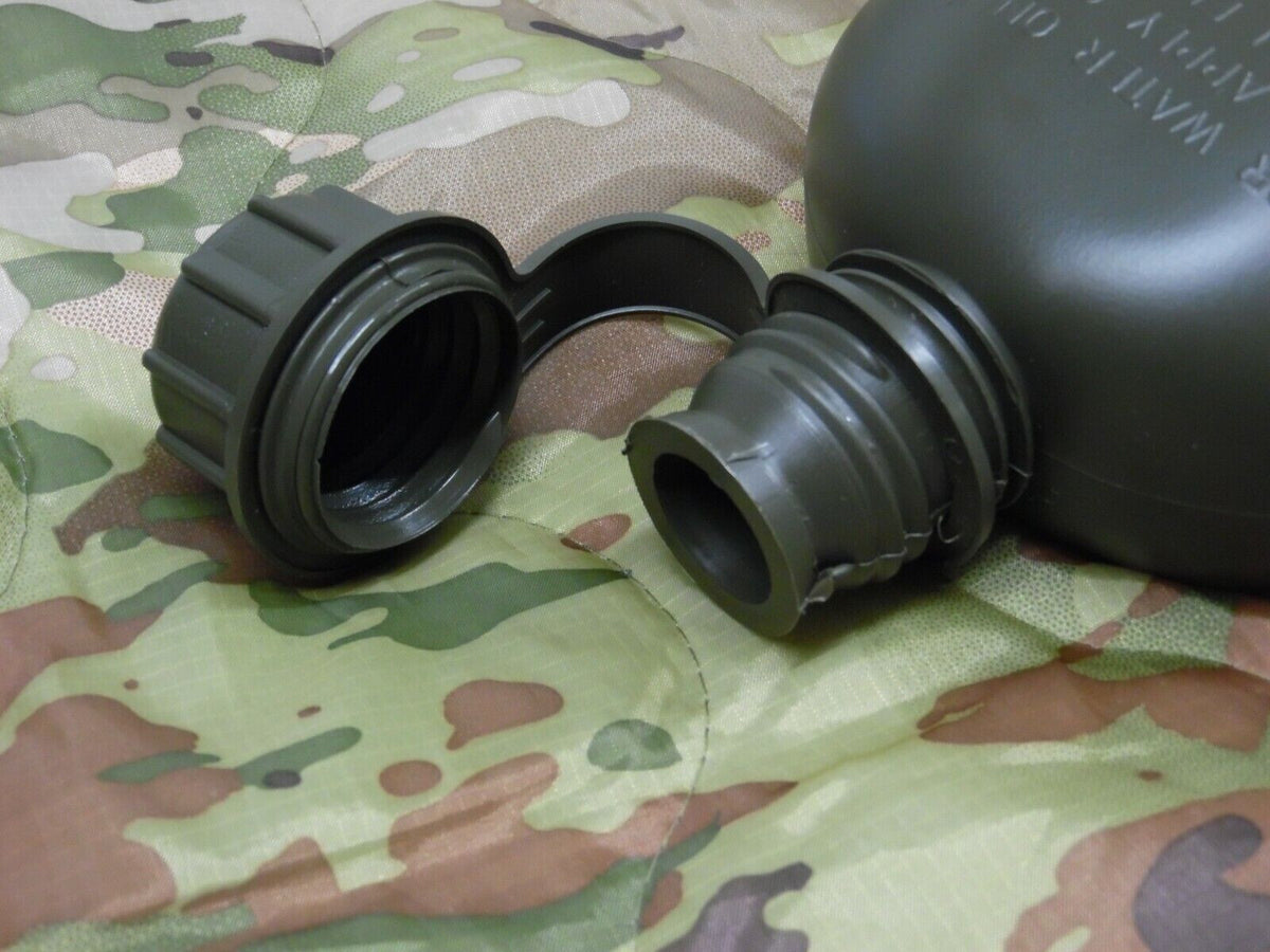US Military 1 Quart OD Green Plastic Canteen BPA Free Made in USA