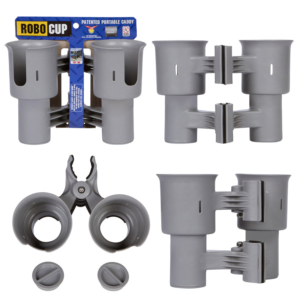 Multi-Color RoboCup Bundle with Holster and Plus - Durable Portable Clamping Tool