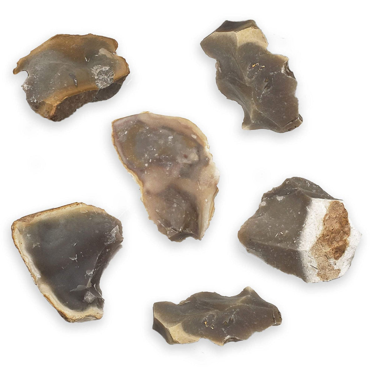 Primitive Fire Making Flint Flakes - 1/2 lb Natural Chert Stones for Bushcraft